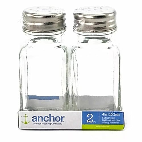 Anchor Hocking Salt and Pepper set - (97430) 2pc