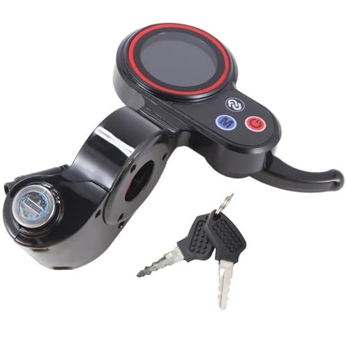 Écran LCD 6 broches pour scooter électrique A48f avec clé de contact - 5