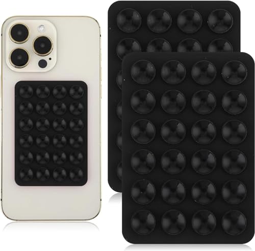 2 Silicone Suction Cup Phone Mount, Double Sided Phone Suction Holder, Phone Sticky Pad Grip, Sticky Phone Case for Wall, Suction Phone Case for Shower m-irror Fingertip Toys 2 Silicone Suction Cup Phone Mount, Double Sided Phone Suction Holder, Phone Sticky Pad Grip, Sticky Phone Case for Wall, Suction Phone Case for Shower m-irror Fingertip Toys