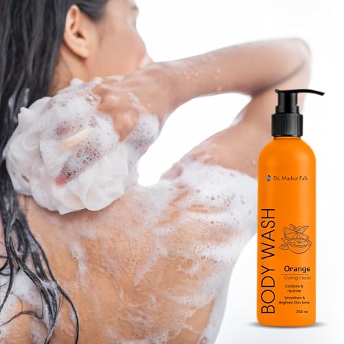 Image of MASHUR FAB Body Wash - Exfoliating & Hydrating Formula | Brightens Skin Tone | 250ml Multiple Fragrance (1, fruit)