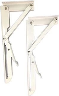 DOITOOL Shelves Wall Mounted 2pcs Wall Mounted Shelf Folding Bracket Folding Shelf Wall Mounted Bracket Triangle Folding Support Bracket