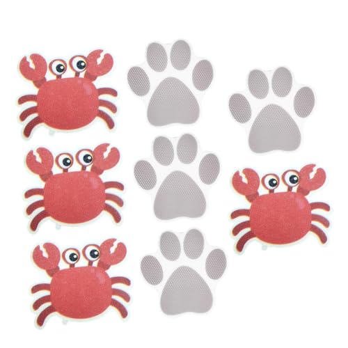 Garneck Non-Slip Tub Stickers 8pcs Decorative Animal Design for Bathroom Safety Random Color