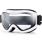 Género: Unisex Sanshi Gafas De Esquí Invierno Deportes De Nieve Snowboard con Anti Zzzb (Color : C18 White Clear)