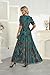 Fall Wedding Guest Dress for Women Burnout Teal Green Floral Velvet Maxi Formal Long Holiday Elegant Autumn Dresses 2025