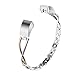 TOYOUTHS Compatible Fitbit Blaze Bands for Women, Metal Bands X-Link Rhinestone Replacement Accessory Straps Smart Watch Wrist Bands Rose Gold Silver Black