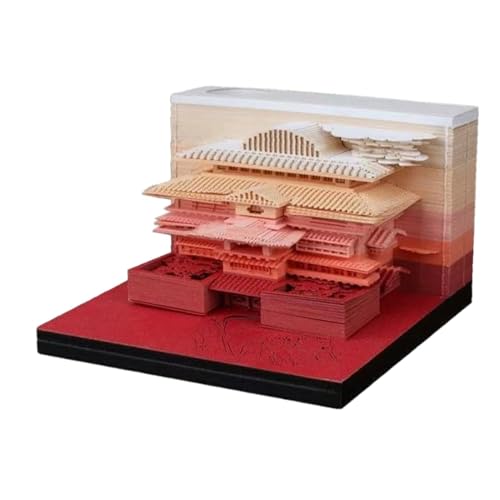 3D Desk Calendar 2026,Rip Away Sculpture Notepad Calendar | Creative 2026 Note Memo Pad Desktop Planner for Housewarming Holiday