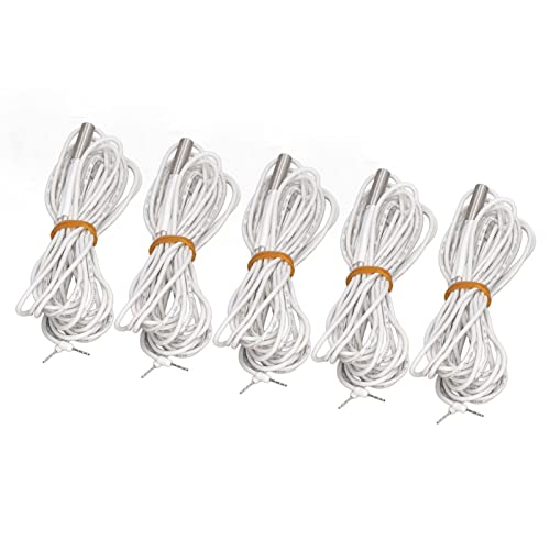 Naroote Austausch der Edelstahl-Heizpatrone – Schnellheizkopfrohr für Monoprice V2, CR5 Pro – 5-teiliges 24-V-60-W-Heizpatronen-Set (1M)