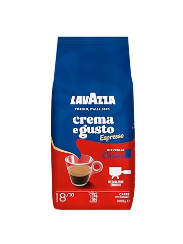 Lavazza Caffè In Graniper Macchina Espresso Crema E Gusto Classico, 1Kg