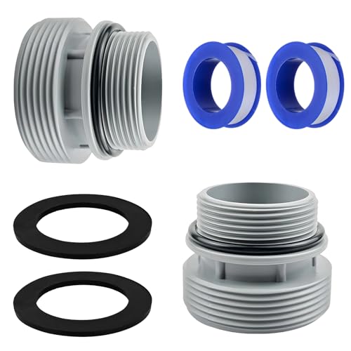 MOAZIFI Connettore per piscina da 38 mm, kit di conversione da 40 mm a 1,5 pollici, adattatore Intex compatibile con Intex, Coleman, pompe filtro Hayward, set da 6 connettori per tubi flessibili 4560
