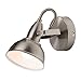Briloner Leuchten Lampe rotative, Spot mural pivotant avec design rétro vintage – Douille E14, 40w max. – Coloris satin