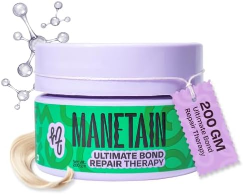 Manetain Ultimate Bond Repair Therapy 200gm | Deep Repair Curl Conditioner for Curly Hair Women & Men | Strengthening Conditioner for Frizzy Hair with FiberHance™, Plant Keratin & Ceramides | CG‑Friendly
