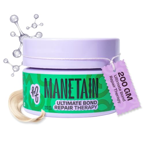 Image of Manetain Ultimate Bond Repair Therapy 200gm | Deep Repair Curl Conditioner for Curly Hair Women & Men | Strengthening Conditioner for Frizzy Hair with FiberHance, Plant Keratin & Ceramides | CG‑Friendly