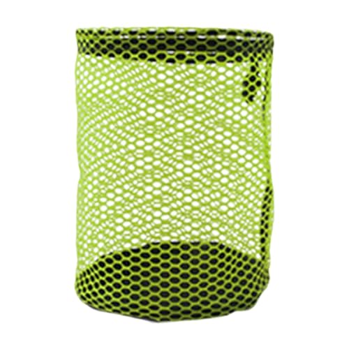 Menolana Golf Balls Drawstring Storage Bag Multipurpose for Beach with Cord Lock Closure Accessories Portable Stuff Sack, Green Large