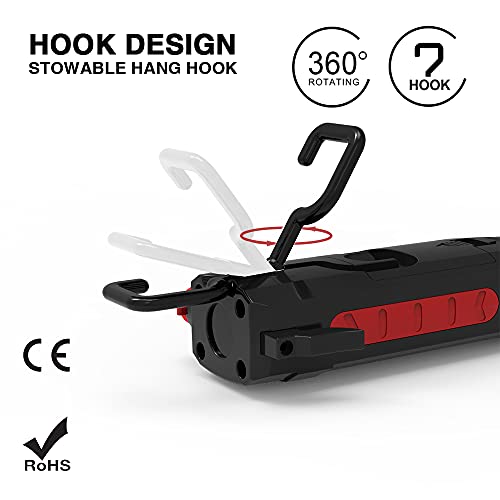 Maksone USM2303-CHG 9-In-1 Emergency Auto Tool With Flashlight, Window Breaker & Seat Belt Cutter, Magnetic Led Work Light With Hook For Car Repair thumb #2