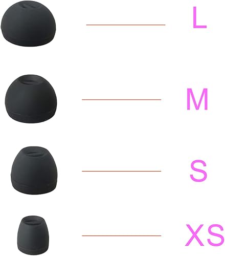 Miniatura 3 de Luckvan 8 pares de almohadillas de repuesto para auriculares Sennheiser, puntas de silicona de repuesto, puntas de oreja Sennheiser extra pequeñas,