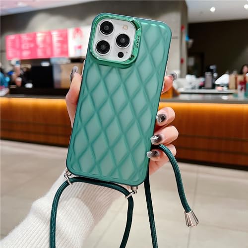 Étui losange diamants 3D pour iPhone 13 Pro, finition luxe