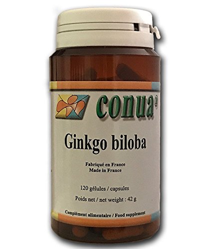 Ginkgo Biloba Extrakt 120 Kapseln hochdosiert Baum-Blatt Pulver für normale geistige Leistung titriert zu 24% in Flavonolglycosiden und zu 6% in