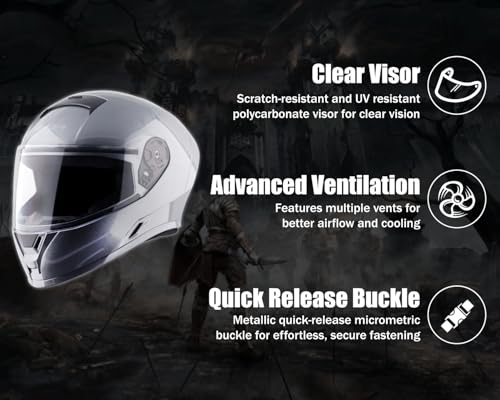 Image of Vega Ranger Full Face Motorcycle Helmet with Lightweight Shell, Shock-Absorbing Interior, Comfortable Liner, Ventilated Fit, Aerodynamic Build, and Trendy Anthracite Finish Anthracite L