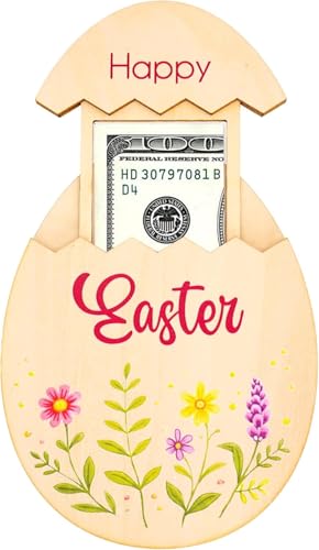 Support en bois Happy Easter - Idée cadeau pour fêtes de Pâques