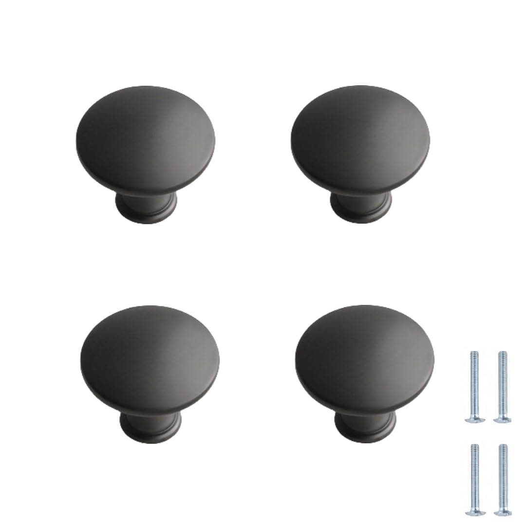 NLQCSXWEP Zinc Alloy Cabinet Bow Handle, Zinc Alloy Cabinet Handles 4 pcs Gray Multiple Sizes Single Hole(1817-single Hole)