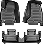 TuxMat - for Dodge Challenger AWD 2017-2023 Models - Custom Car Mats - Maximum Coverage, All Weather, Laser Measured - This Full Set Includes 1st and 2nd Rows
