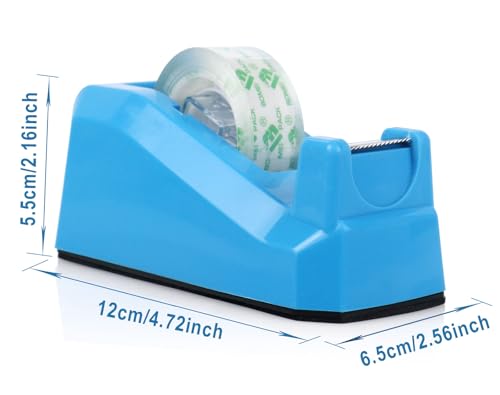 Ruban adhésif transparent à forte adhérence avec mandrin bleu 2,5 cm