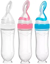 COLHER DOSADORA EM SILICONE PARA ALIMENTAÇÃO DE BEBÊ