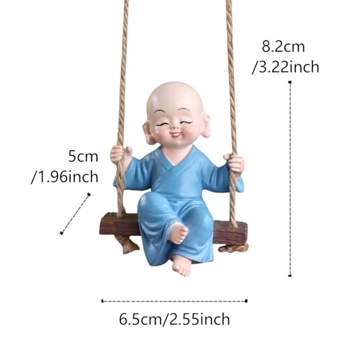 Statue Moine Résine Incassable : Solution Déco Idéale pour Balcons Ventés - 3