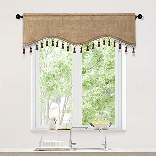 Elkca XNES-SHAPE Double-Sided Chenille Scalloped Valance thumb #3