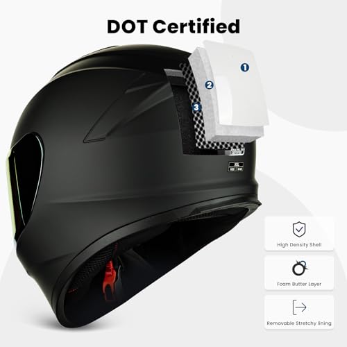 Auboa ABCA-FA-AU-T801-MB-M Full Face Motorcycle Helmets thumb #1