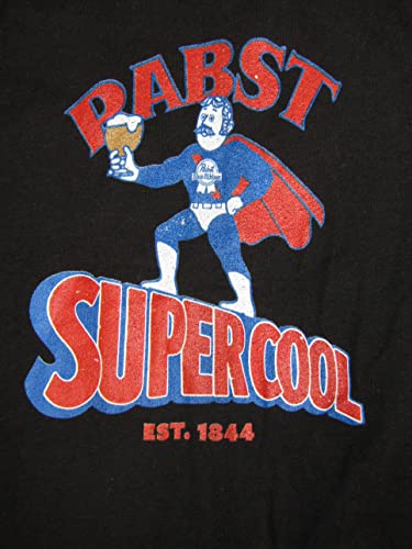 Pabst Blue Ribbon Support Your Local Bartender Men's Black Sleep Pants2