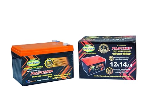Image of PAD CORP by PADGILWAR CORPORATION 12V X 14AH Heavy-Duty Sprayer Battery | Completely Maintenance Free & Rechargeable
