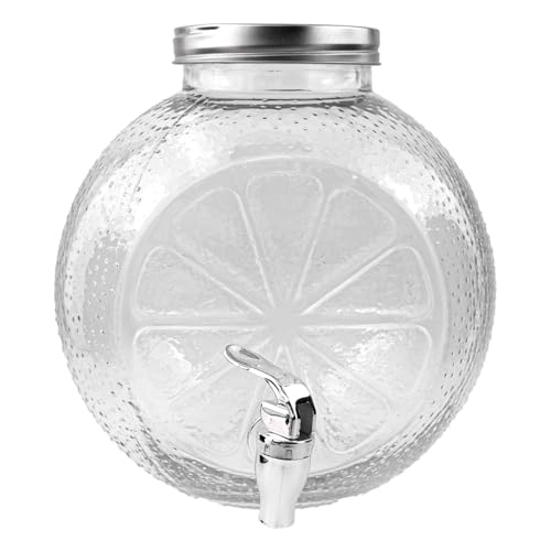 La mejor comparación de Taparroscas los más solicitados. 41 Top Choice 1736-30 Dispensador de Bebidas de Vidrio con Taparrosca y Llave de Plástico, Modelo Cítrico, Capacidad 7 L