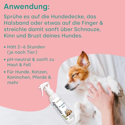 Pet Remedy Emmi All in One Beruhigungsset – Duftstecker & Mini-Spray gegen Stress bei Haustieren I Natürliches Anti-Stress Set für Hunde, Katzen & Kleintiere I pH-neutral & klinisch getestet
