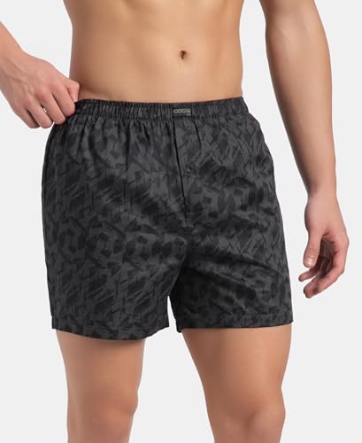 Image of Jockey 8222 Men Super Combed Mercerized Cotton Woven Checkered Inner Boxers with Ultrasoft and Durable Inner Waistband (Pack of 2, Colors & Prints May Vary)