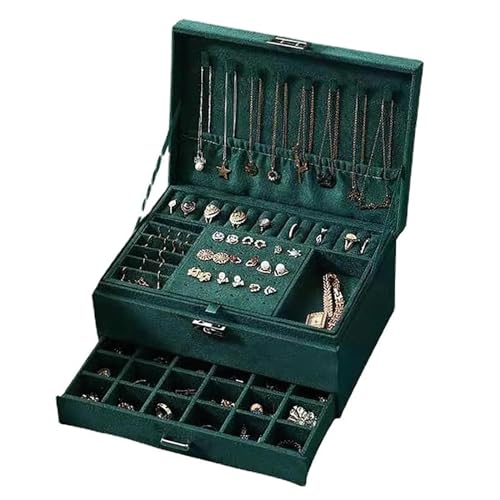 Rangement verrouillable bijoux velours pour ne plus perdre vos colliers emmêlés - 2