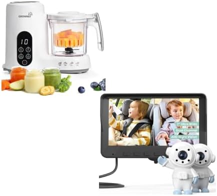 GROWNSY Cámara de coche para bebés y fabricante de alimentos para bebés