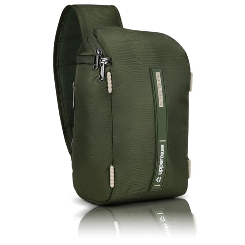 Image of uppercase Flux Sling Bag for Men & Women- Crossbody Sling Bag for Biking Travel, Outdoor Sports, Camping, Hiking | Waterproof Shoulder Bag with Adjustable Strap, Compartment and Zipper Pockets