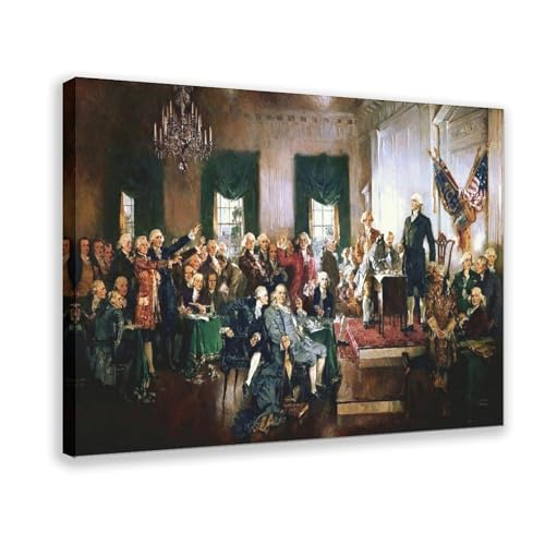 Howard Christy History tableau de la Constitution américaine