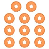 PATIKIL 35mm Plastic Book Binding Discs, 11 Pack Discbound Expansion Discs Star Binder Rings for DIY Notebook Planner, Orange
