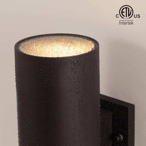 Image of mirrea 14 inch Modern Outdoor Porch Light 2 Lights, Oil Rubbed Bronze, 2 Pack