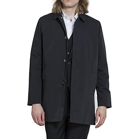 HARRY BROWN Black Single Breasted Trench Coat Cover