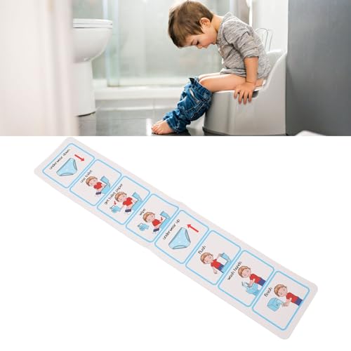 PVC Potty Training Visual Schedule for Children with ADHD, Clear Pattern and Increased Independence, Suitable for Young Children and Older Children and Adults - Image 4