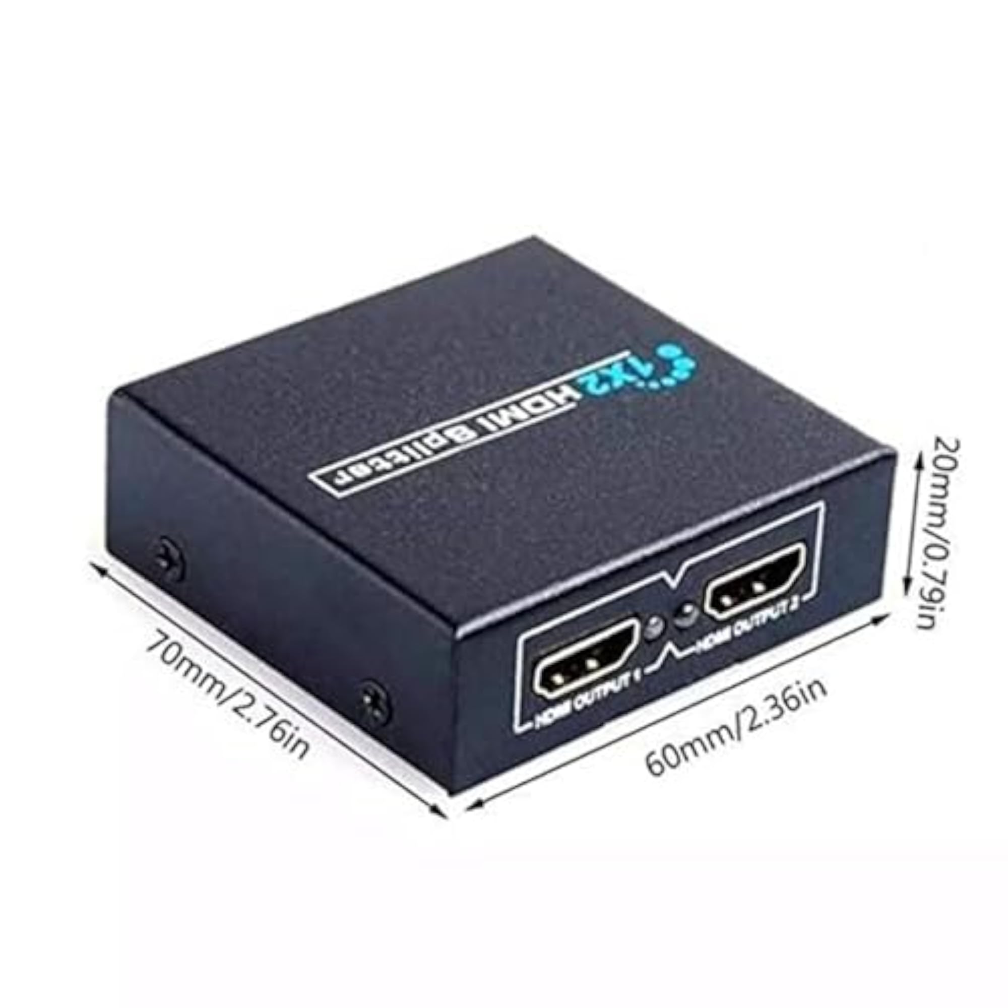 1x2 HDMI Splitter for 4K UHD Video & Audio