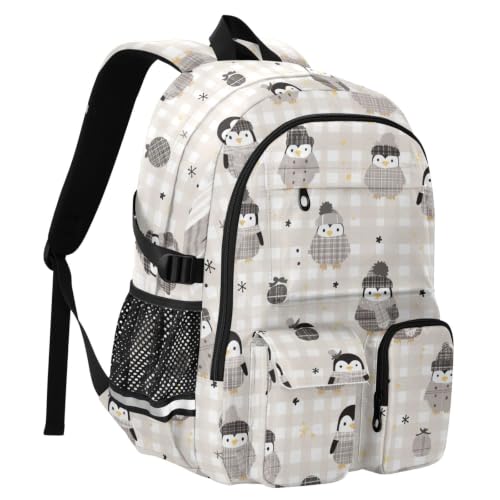 Mochila de viaje grande con pingüinos que soluciona la falta de espacio escolar 2
