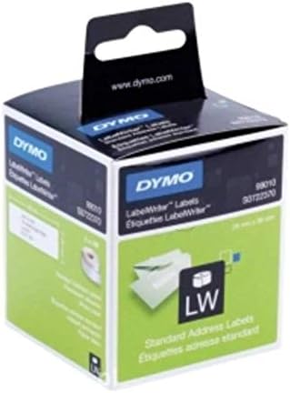 DYMO Authentic LW Address Labels, 28mm x 89mm, Self-Adhesive, Roll of 130, 2 Pack (260 Easy-Peel Labels), for LabelWriter Label Makers