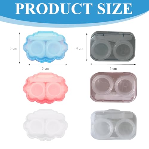 6-Teiliger Kontaktlinsen Einsetzhilfe, Weicher Und Harter Kontaktlinsen Hilfe Zum Einsetzen, Kontaktlinsen Hilfe mit Aufbewahrungsbox Mehrfarben Kontaktlinsen Einsetzhilfe Kontaktlinsen Entferner