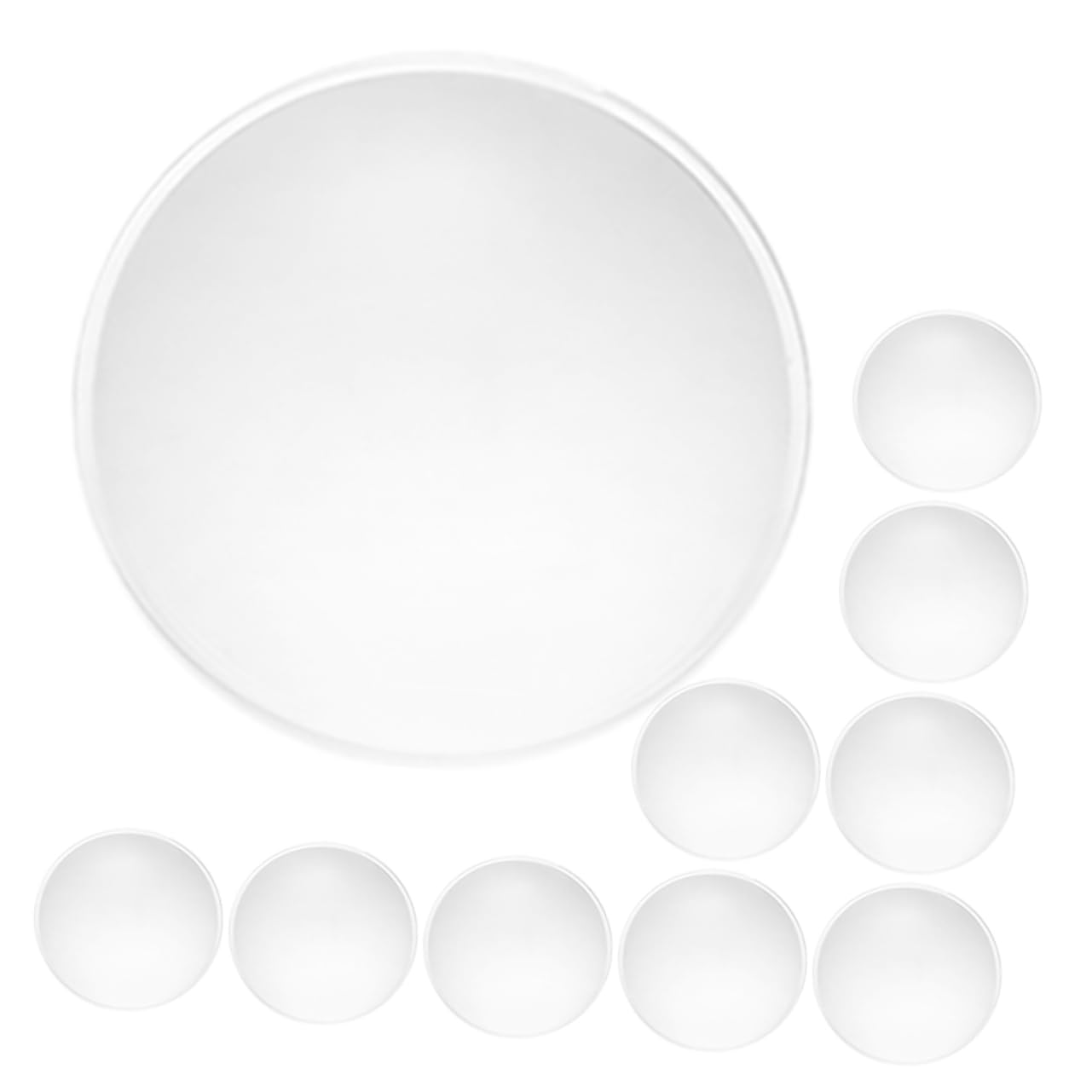 Holibanna 10Pcs Double Convex Lens Transparent Acrylic Magnifier Lenses for Telescopes and Magnifying Devices Image Quality Easy Installation Durable Design