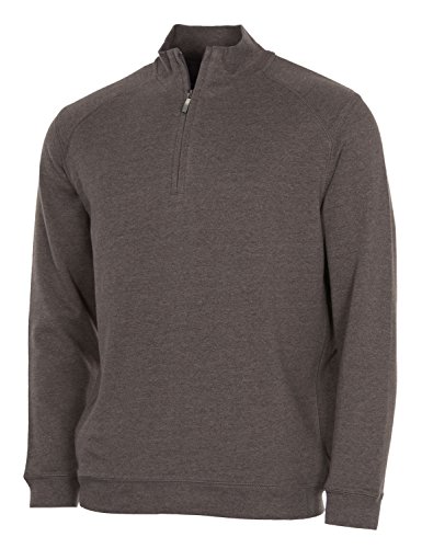 Kirkland Signature Men's 1/4 100% Cotton Active Pullover SIZE M MEDIUM BROWN3