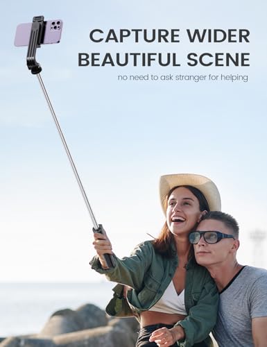 ANXRE Extendable Selfie Stick with Wireless Detachable Remote | Compact & Portable for Travel, 41.7" Selfie Stick Compatible with iPhone Samsung Android Smartphones - image 7